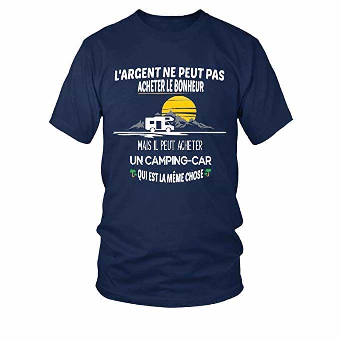 idée cadeau tee shirt camping cariste