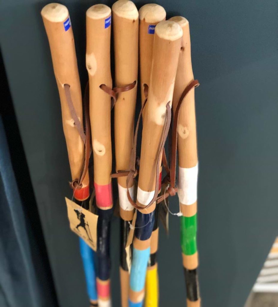 baton marche randonnée bois