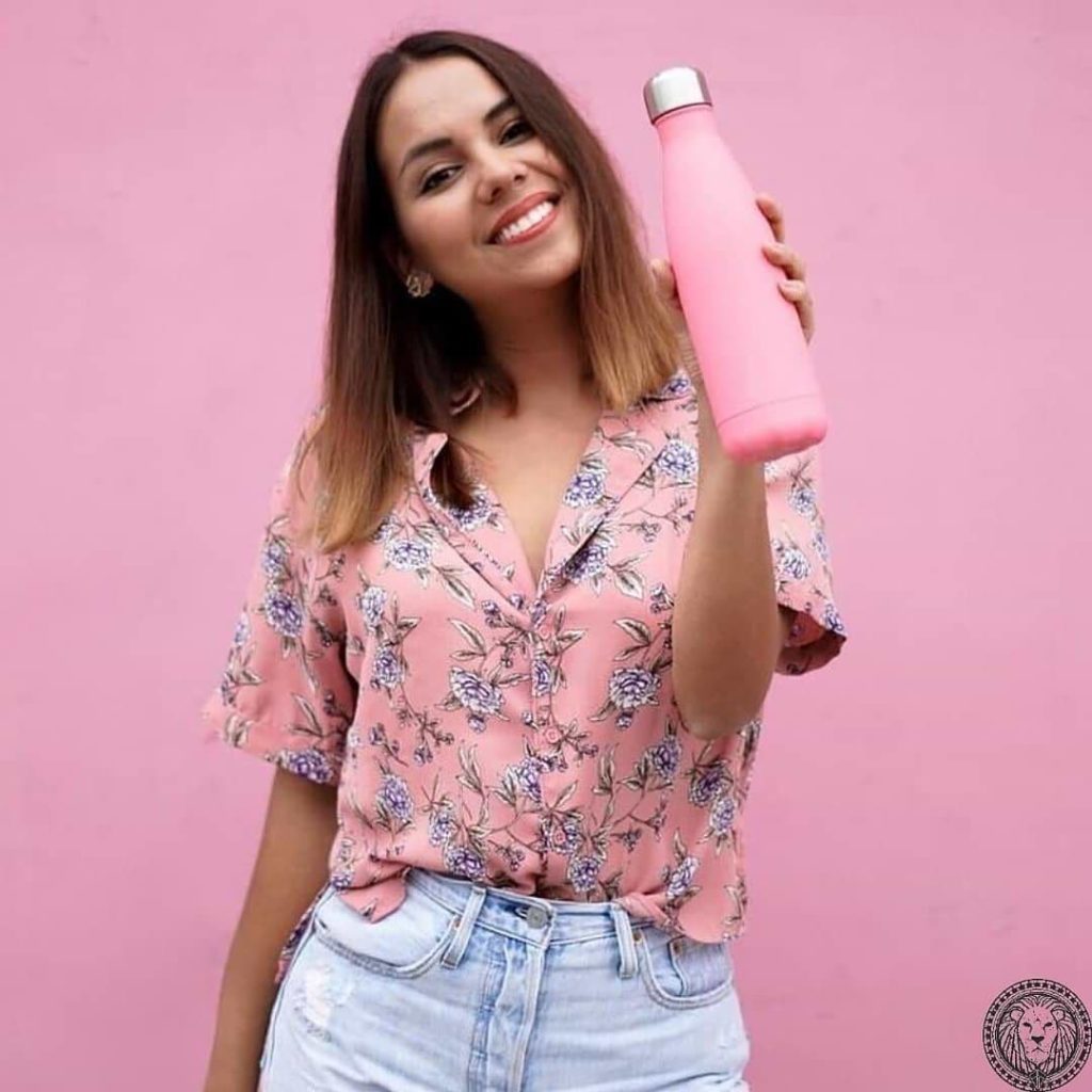 gourde inox rose