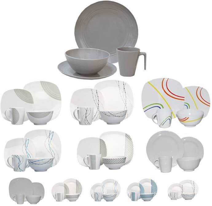vaisselle plastique camping car