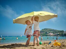 parasol plage anti UV