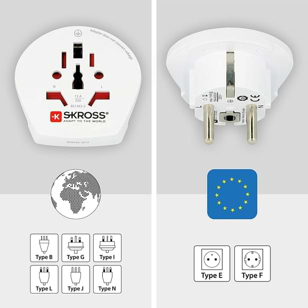 adaptateur de voyage prise électrique international