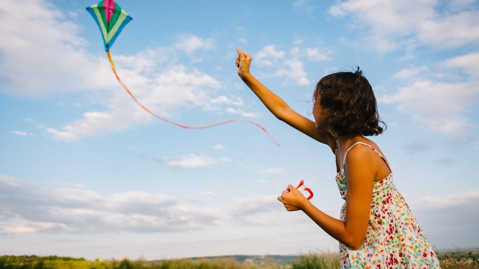 cerf volant quadrilatère enfant