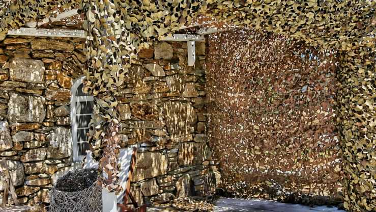 voile ombrage camouflage militaire