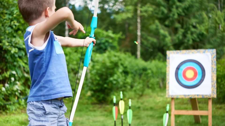 jeux tir à l'arc enfant