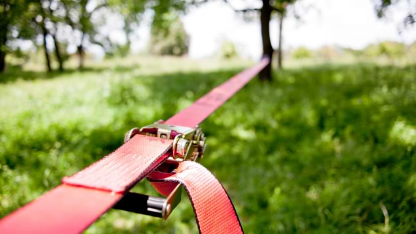longueur largeur slackline