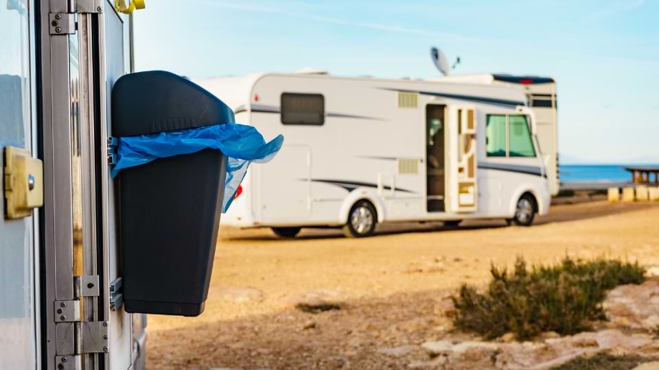 Petite poubelle camping car - Équipement caravaning