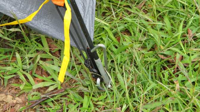 sardine de tente camping acier