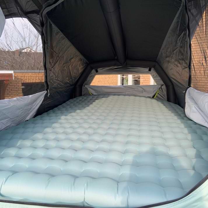 intérieur matelas tente de toit gonflable décathlon van 500