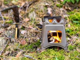 mini poêle à bois portable pliant