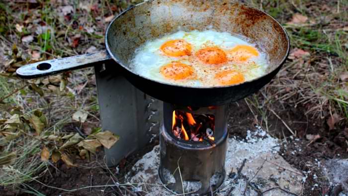 petit réchaud à bois portatif