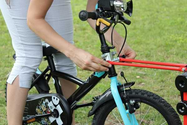 installation barre remorquage velo