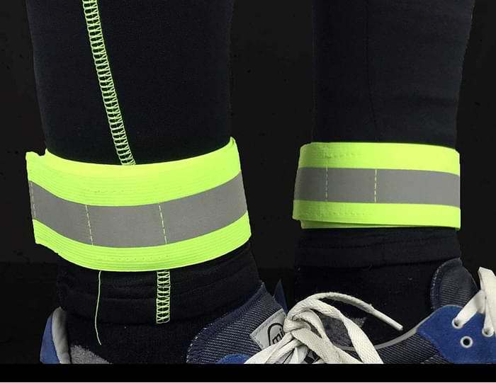 bande réfléchissante velcro vélo pantalon cheville