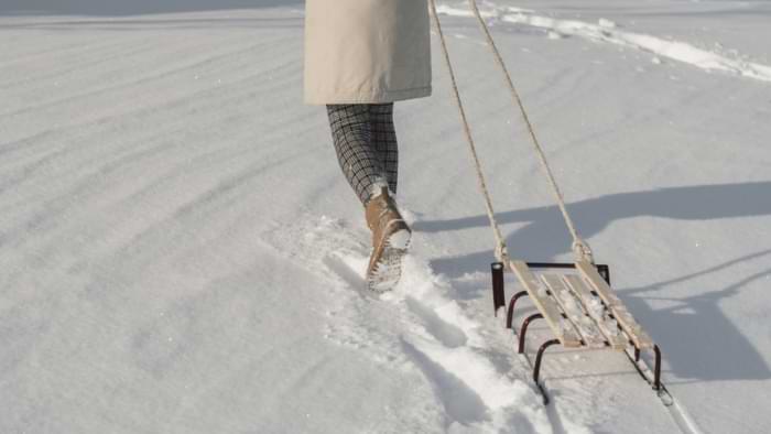 corde pour luge traineau neige