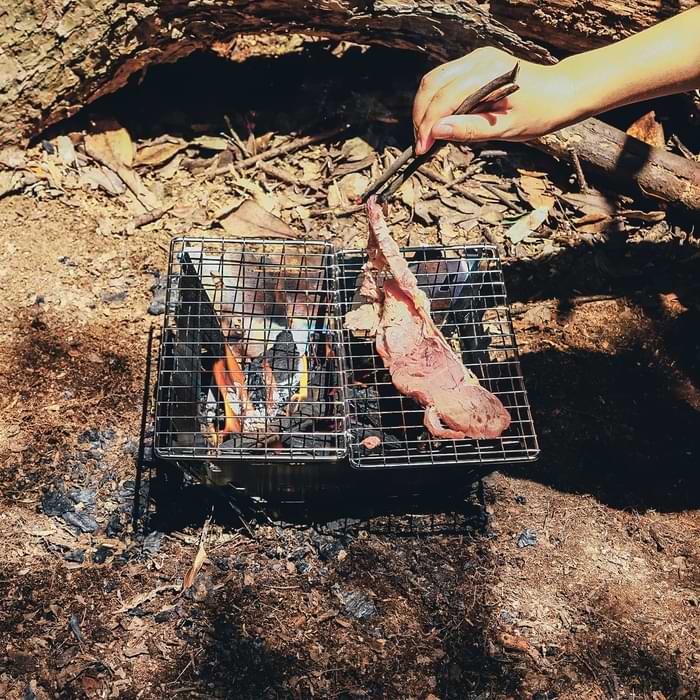 brasero pliant portable barbecue