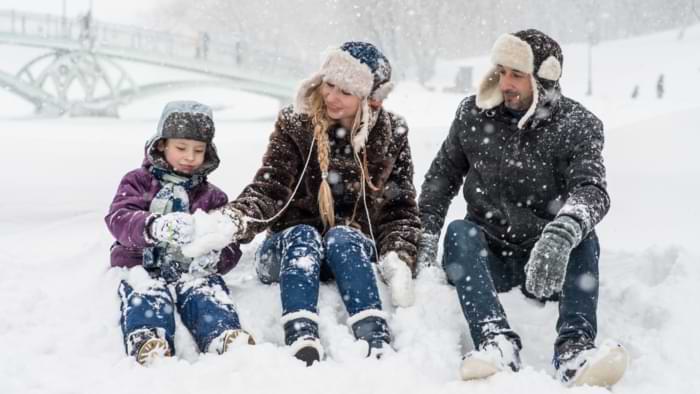 neige famille