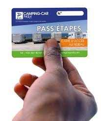 carte pass etapes réseau camping car park