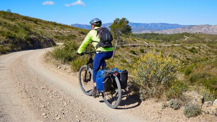 porte bagage vtt arrière sac