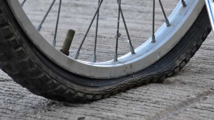pneu vtt sous gonflé