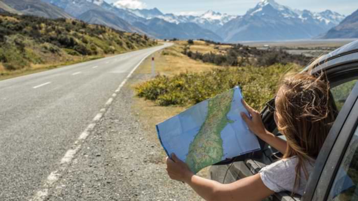 itineraire carte route road trip