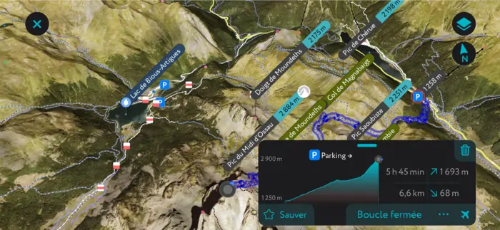 parcours 3D peakvisor