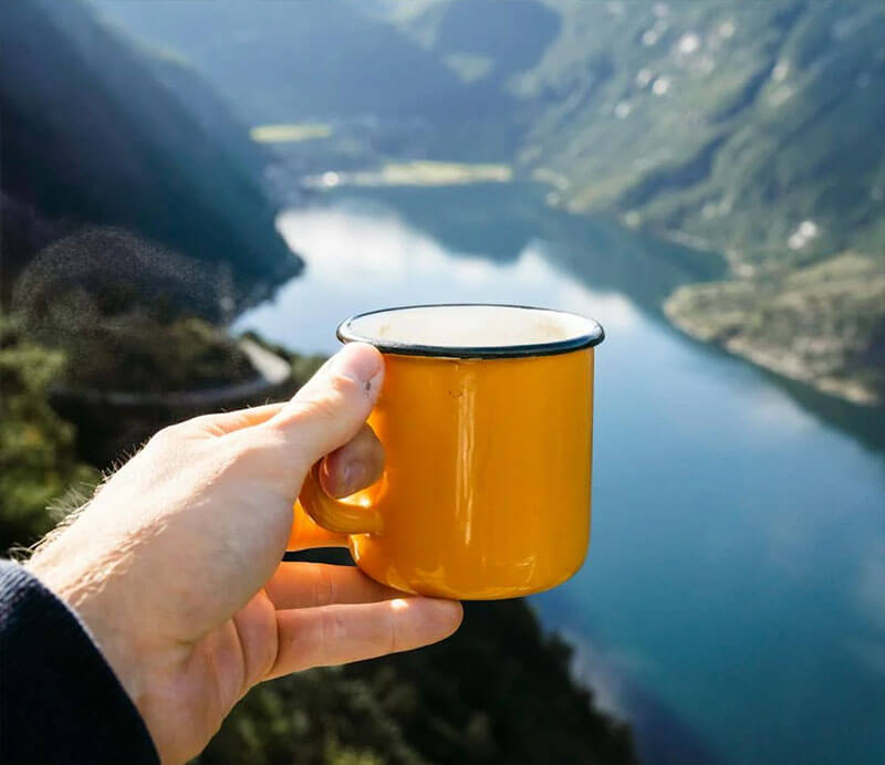 Faire du café en camping