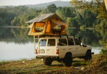 Tente de toit sur un 4x4