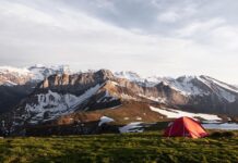 Tente ultra-légère 1 place en montagne