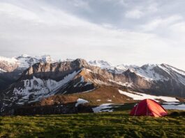 Tente ultra-légère 1 place en montagne